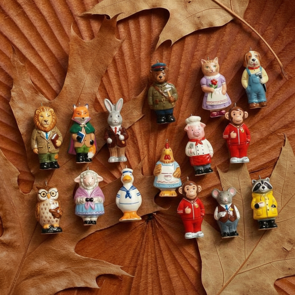 Animal Charms - Wooden Board