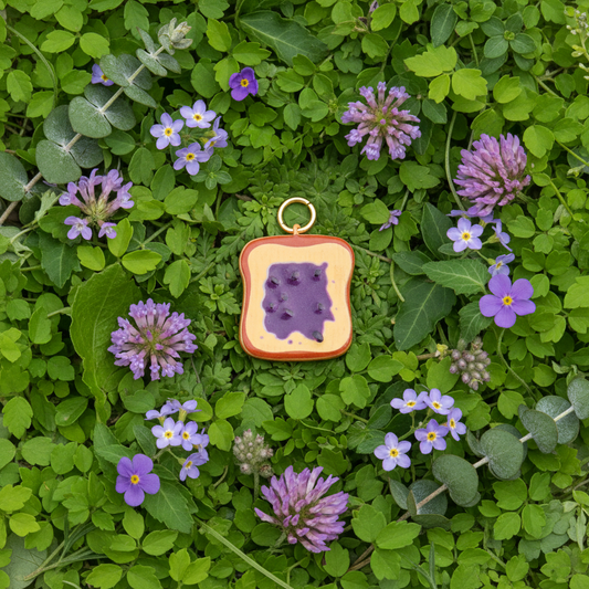 Blueberry Toast Charm - Botanical