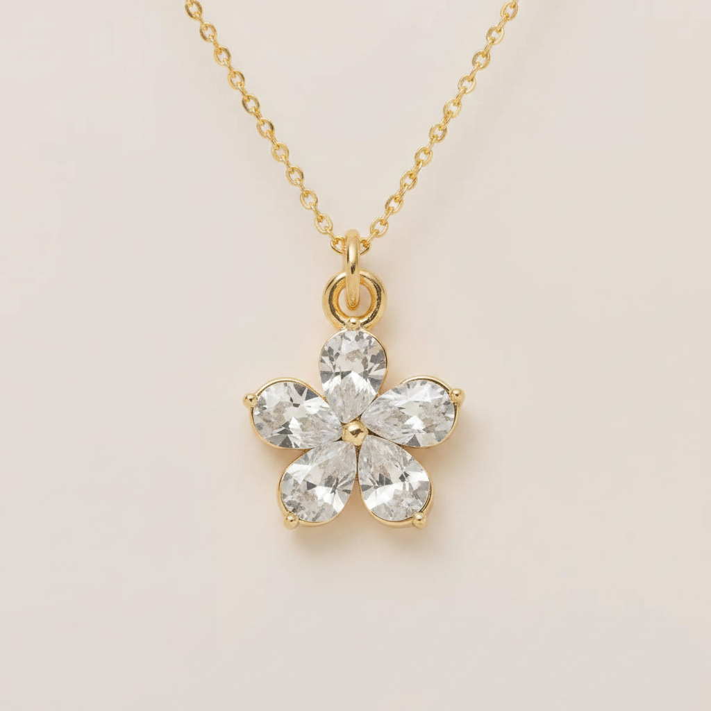 Crystal Flower Charm - On Chain