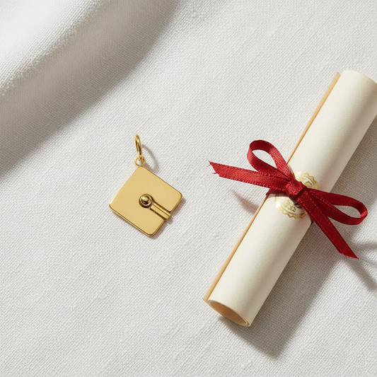Graduation Cap Charm - Diploma