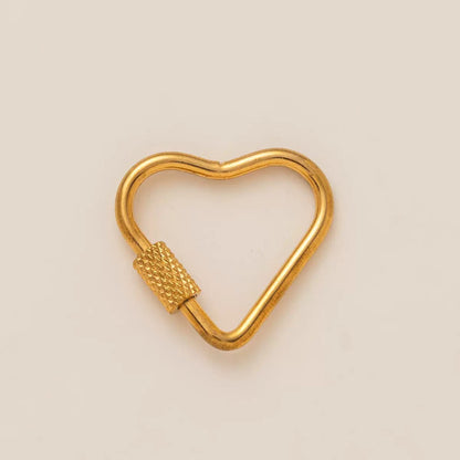DIY Carabiner Clasp for Charm Necklace | Heart, Oval, Round & Anchor Styles