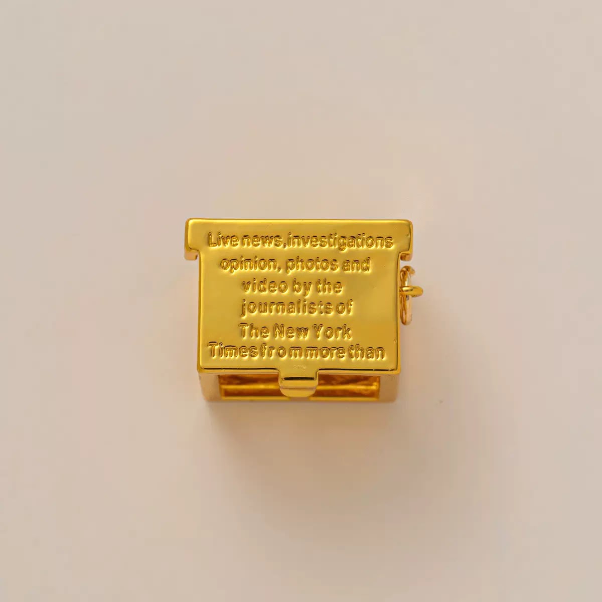 3D Gold Travel Charm | 9 City Memory Designs | DIY Mix & Match Necklace