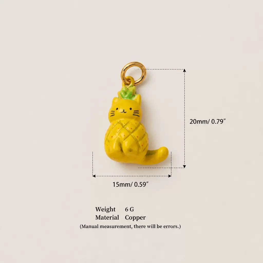 Cute Animal Fruit Resin Charms | DIY Necklace Bracelet Pendant | 12 Designs