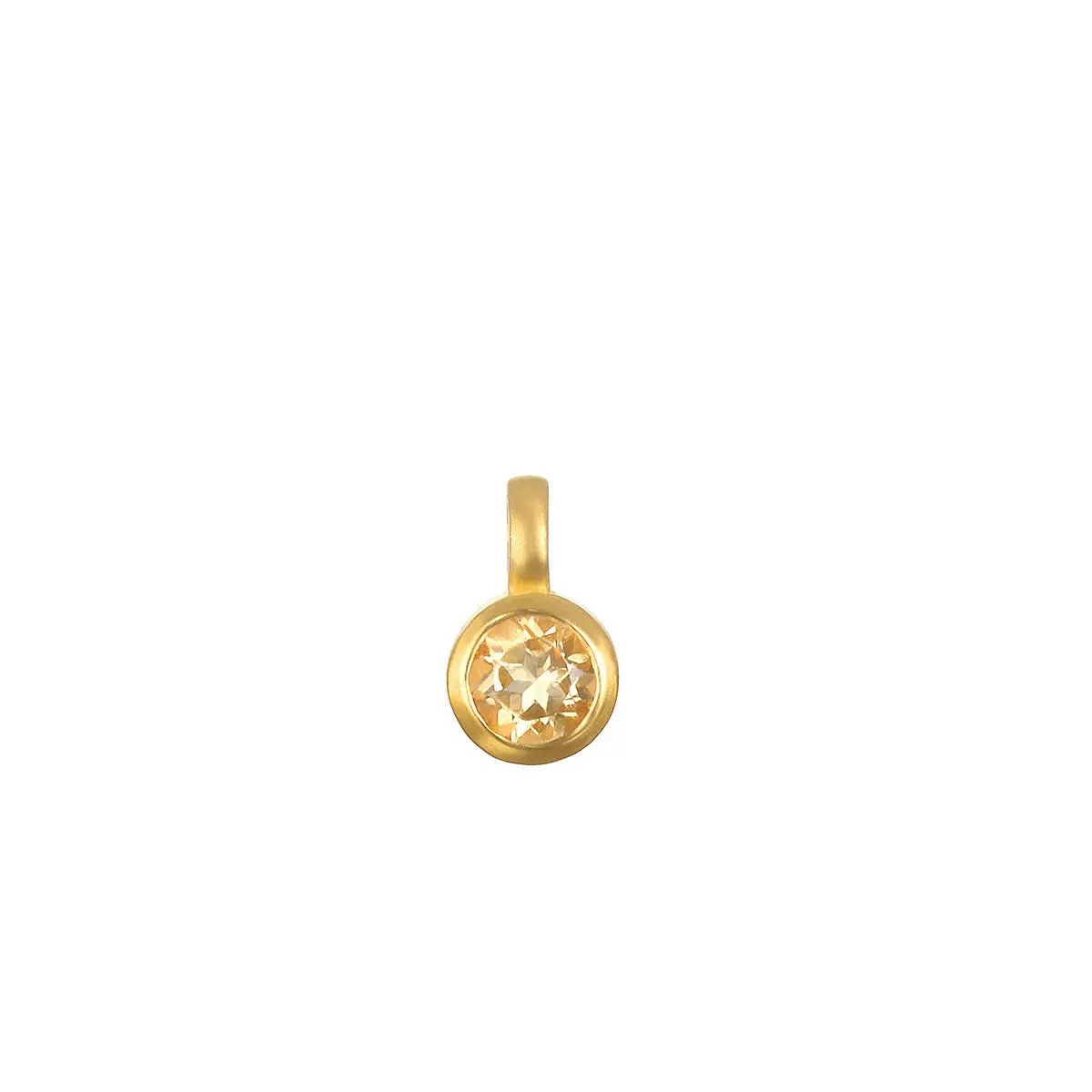 Gold Circle DIY Charm Necklace — Interchangeable Pendants | Original Design