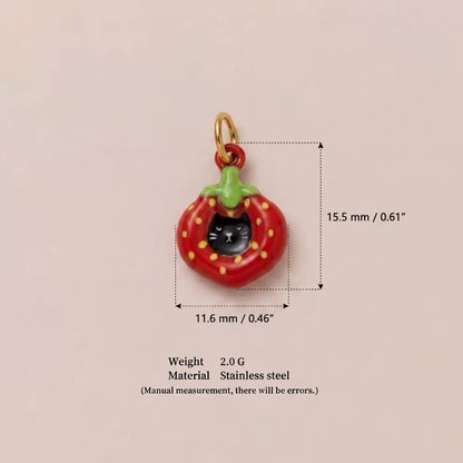 Cute 3D Cat Enamel Charm Pendant | Grey Tabby Calico Orange Cat | DIY Jewelry & Bag Charm Making