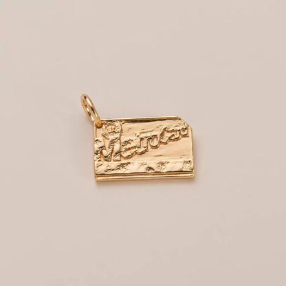3D Gold Travel Charm | 9 City Memory Designs | DIY Mix & Match Necklace