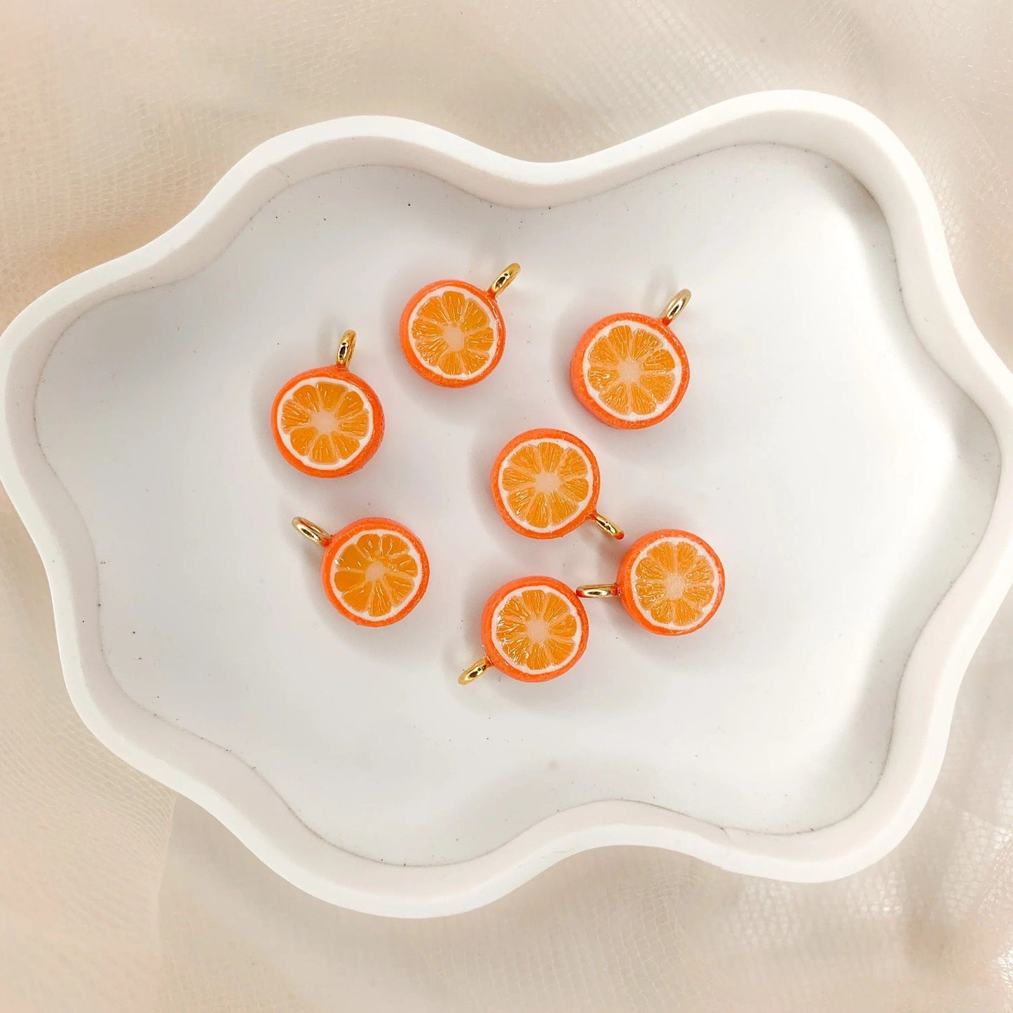 3D Fruit Charm Pendant | Realistic Miniature Fruit DIY Jewellery Making Supply