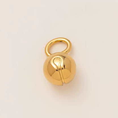 18K Gold Plated Kettlebell Charm Pendant | DIY Jewelry Making