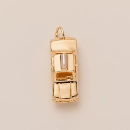 3D Gold Travel Charm | 9 City Memory Designs | DIY Mix & Match Necklace