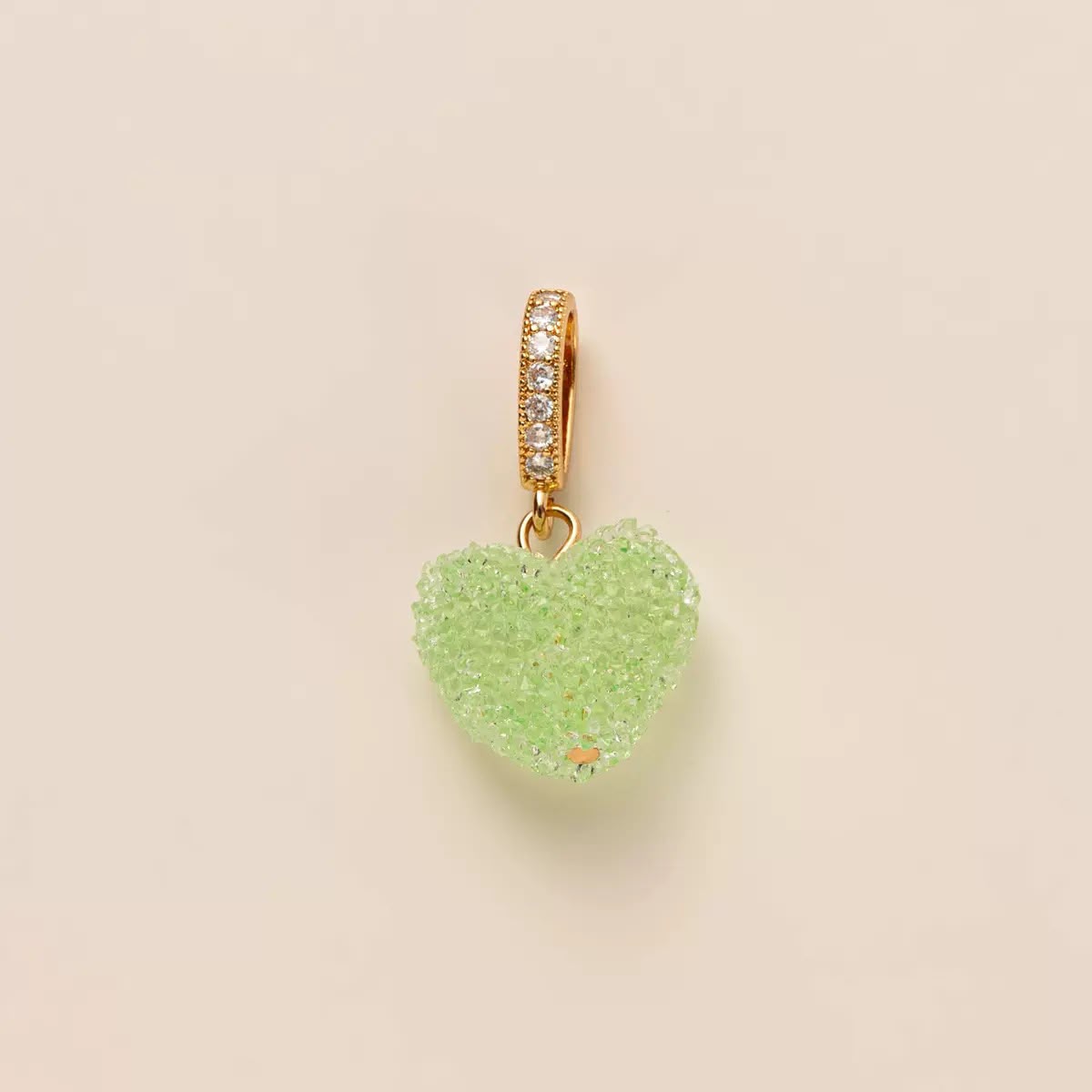 Candy Heart Natural Stone Pendant Necklace | DIY Layering Charm