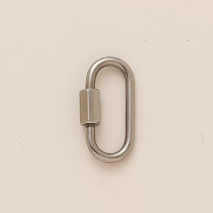 DIY Carabiner Clasp for Charm Necklace | Heart, Oval, Round & Anchor Styles