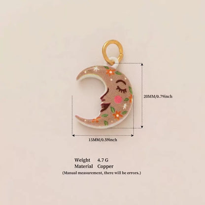 Hand-Painted Enamel Charm – DIY Jewelry Pendant (13 Styles)