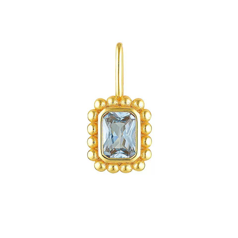 Mix & Match Carabiner Charm Necklace | DIY Gemstone Pendant – 18K Gold Plated