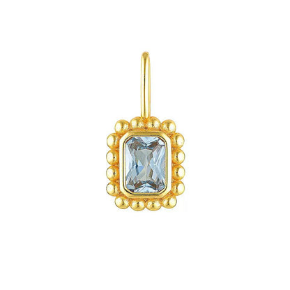 Mix & Match Carabiner Charm Necklace | DIY Gemstone Pendant – 18K Gold Plated