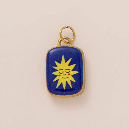 19 Illustrated Enamel Charm Pendants | Mushroom Strawberry Sardine Sun | DIY Jewellery Making Supplies
