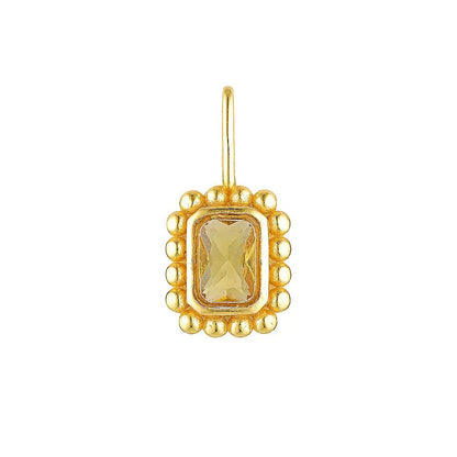 Mix & Match Carabiner Charm Necklace | DIY Gemstone Pendant – 18K Gold Plated