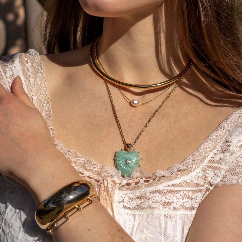 Handmade Enamel Heart Charm | DIY Colorful Heart Pendant | Stackable Necklace Bag Charm