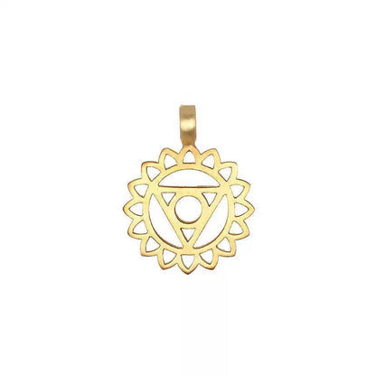 Gold Circle DIY Charm Necklace — Interchangeable Pendants | Original Design