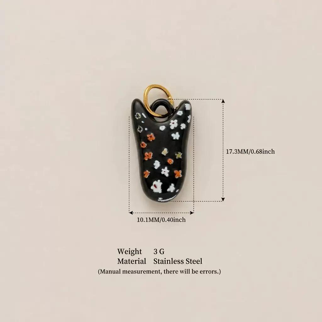 Handmade Clay Enamel Charms | DIY Hair Pin & Jewelry Making Pendants | Original Design