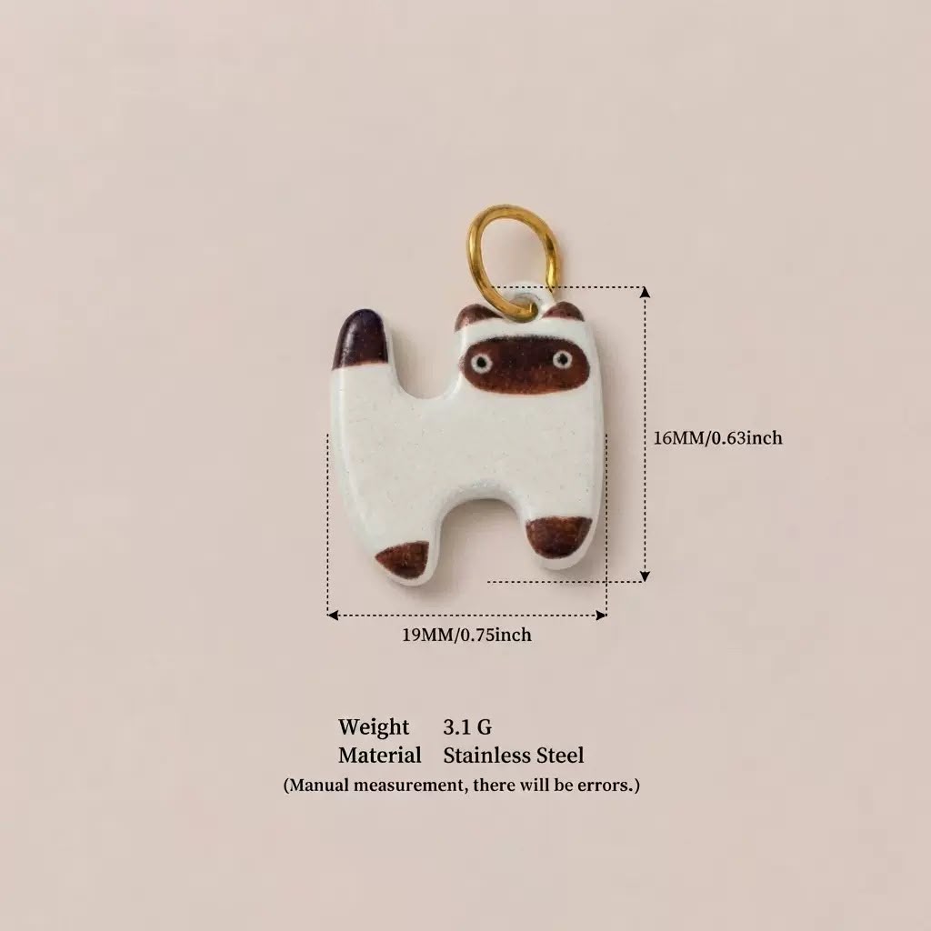 Cute 3D Cat Enamel Charm Pendant | Grey Tabby Calico Orange Cat | DIY Jewelry & Bag Charm Making