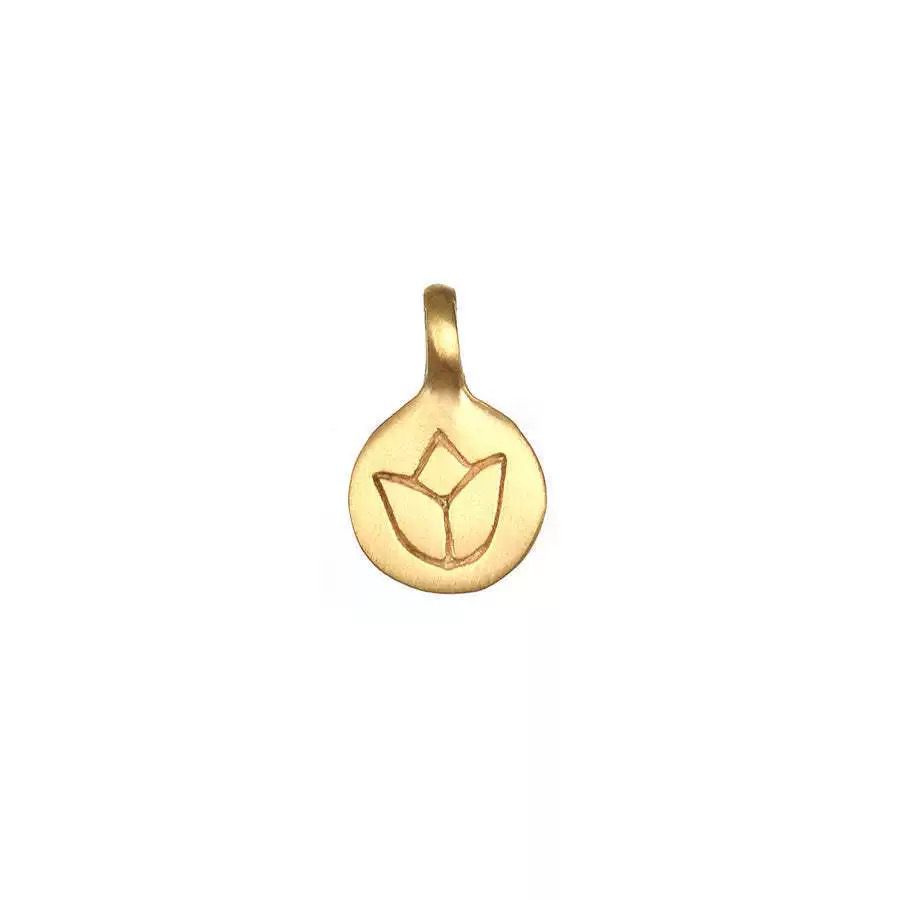 Gold Circle DIY Charm Necklace — Interchangeable Pendants | Original Design