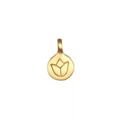 Gold Circle DIY Charm Necklace — Interchangeable Pendants | Original Design
