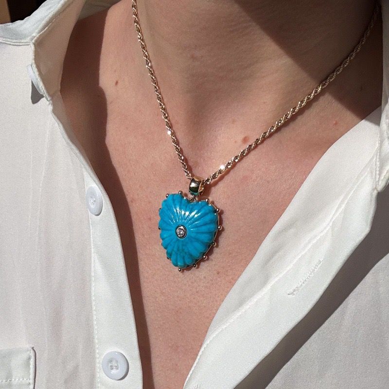 Handmade Enamel Heart Charm | DIY Colorful Heart Pendant | Stackable Necklace Bag Charm