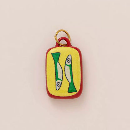 19 Illustrated Enamel Charm Pendants | Mushroom Strawberry Sardine Sun | DIY Jewellery Making Supplies