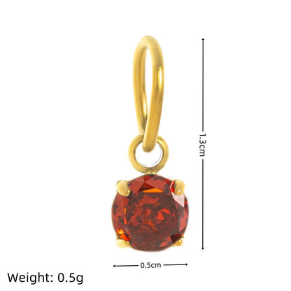 Mix & Match Carabiner Charm Necklace | DIY Gemstone Pendant – 18K Gold Plated
