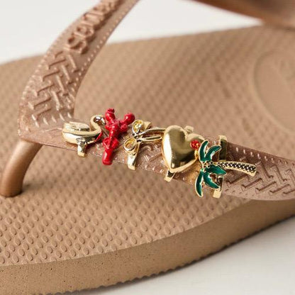 Mosswick | Flip Flop DIY Charms — Summer Beach Enamel & Metal Sandal Decorations