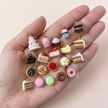 Miniature Dessert Enamel Charms for DIY Jewelry Making | 20 Styles