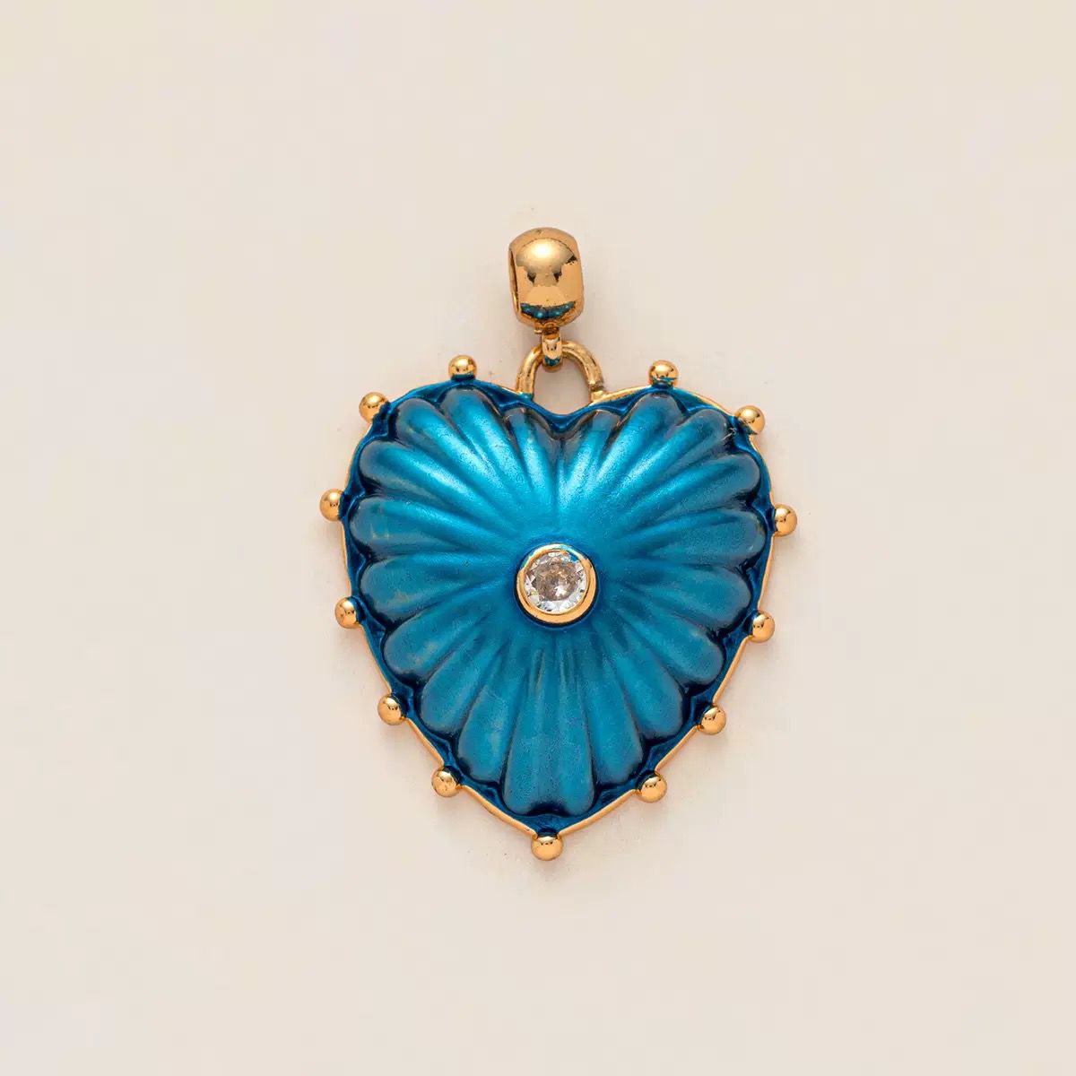 Handmade Enamel Heart Charm | DIY Colorful Heart Pendant | Stackable Necklace Bag Charm