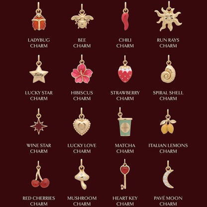 Lucky Charm DIY Bracelet | 18K Gold Plated Enamel Charms – Mix & Match