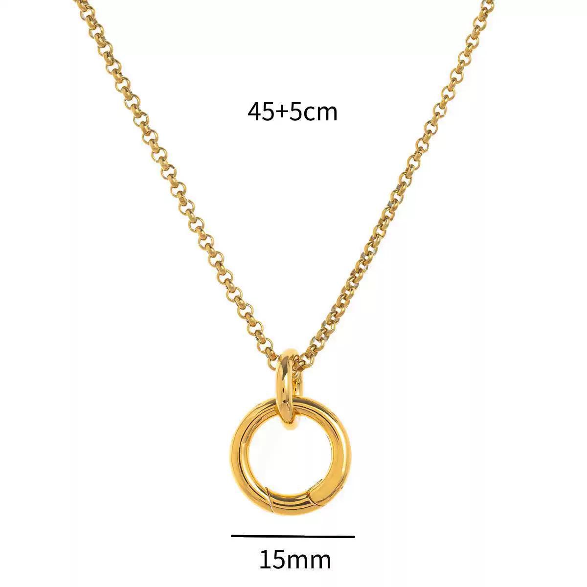 The Thread | 18K Gold-Plated Rolo Chain Necklace | Interchangeable Charm Necklace | DIY Jewelry