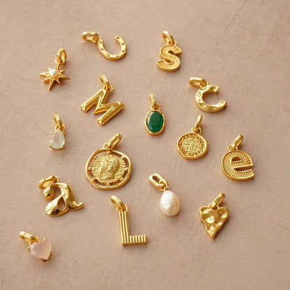 Gold Circle DIY Charm Necklace — Interchangeable Pendants | Original Design
