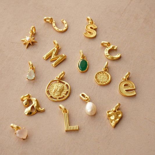 Gold Circle DIY Charm Necklace — Interchangeable Pendants | Original Design