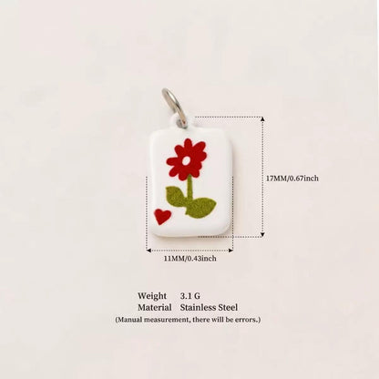 Handmade Clay Enamel Charms | DIY Hair Pin & Jewelry Making Pendants | Original Design