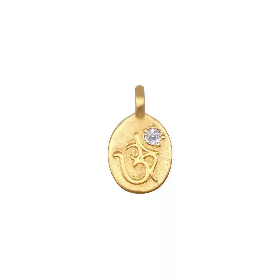 Gold Circle DIY Charm Necklace — Interchangeable Pendants | Original Design