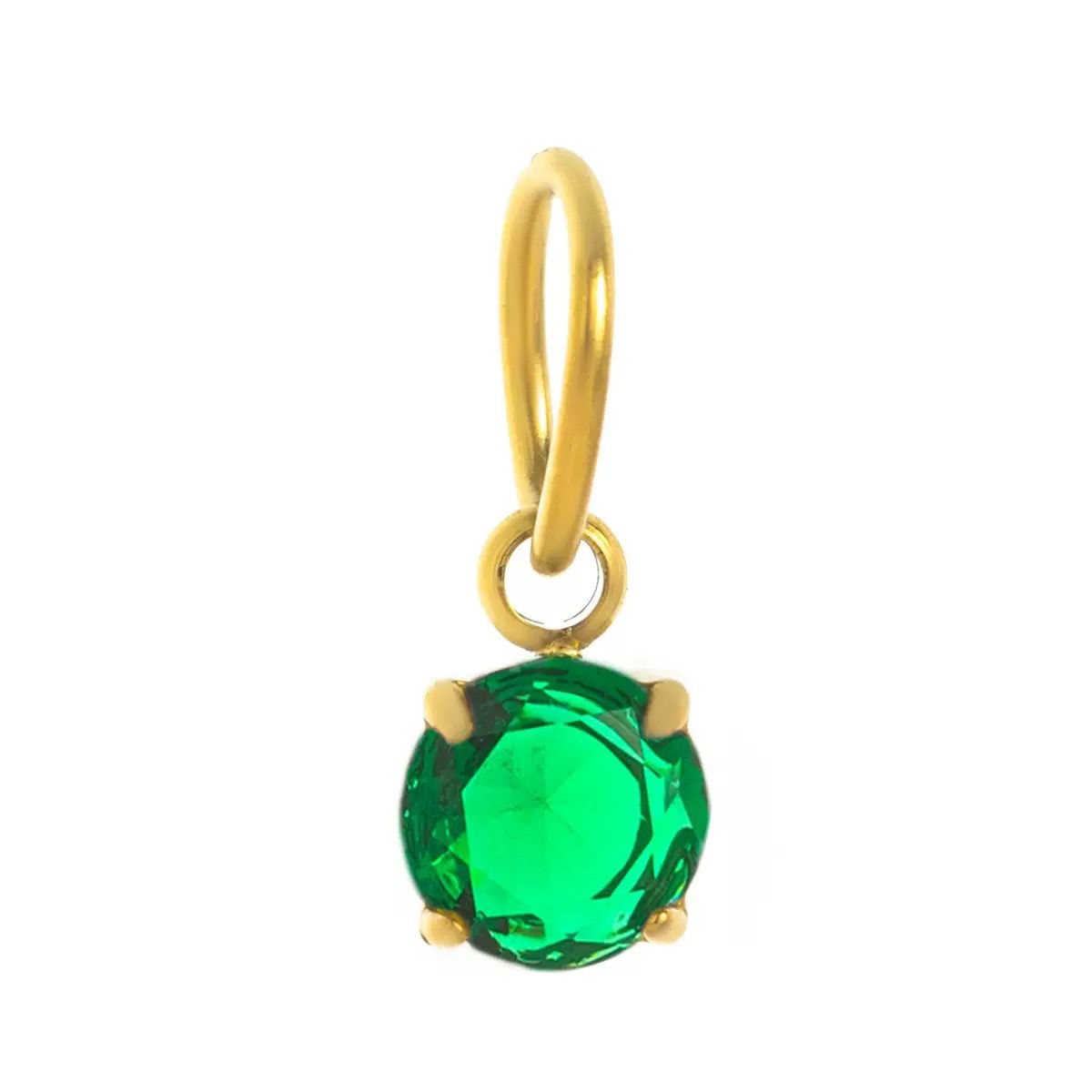 Mix & Match Carabiner Charm Necklace | DIY Gemstone Pendant – 18K Gold Plated