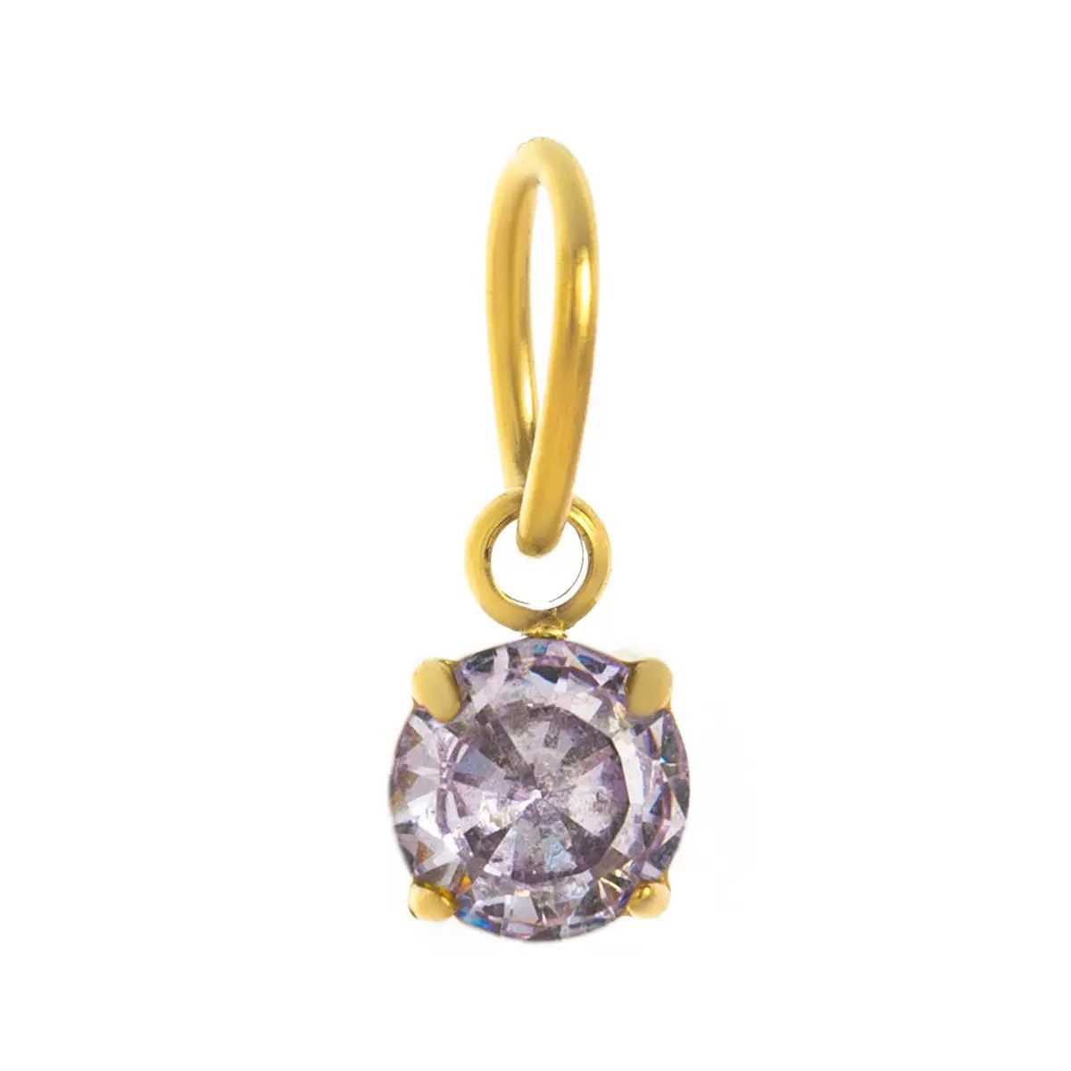 Mix & Match Carabiner Charm Necklace | DIY Gemstone Pendant – 18K Gold Plated
