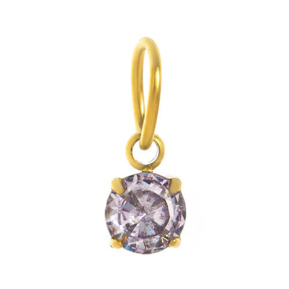 Mix & Match Carabiner Charm Necklace | DIY Gemstone Pendant – 18K Gold Plated