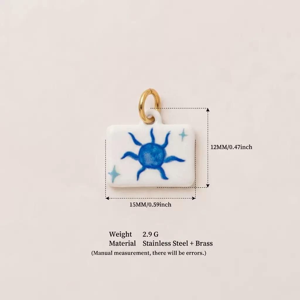 Handmade Clay Enamel Charms | DIY Hair Pin & Jewelry Making Pendants | Original Design