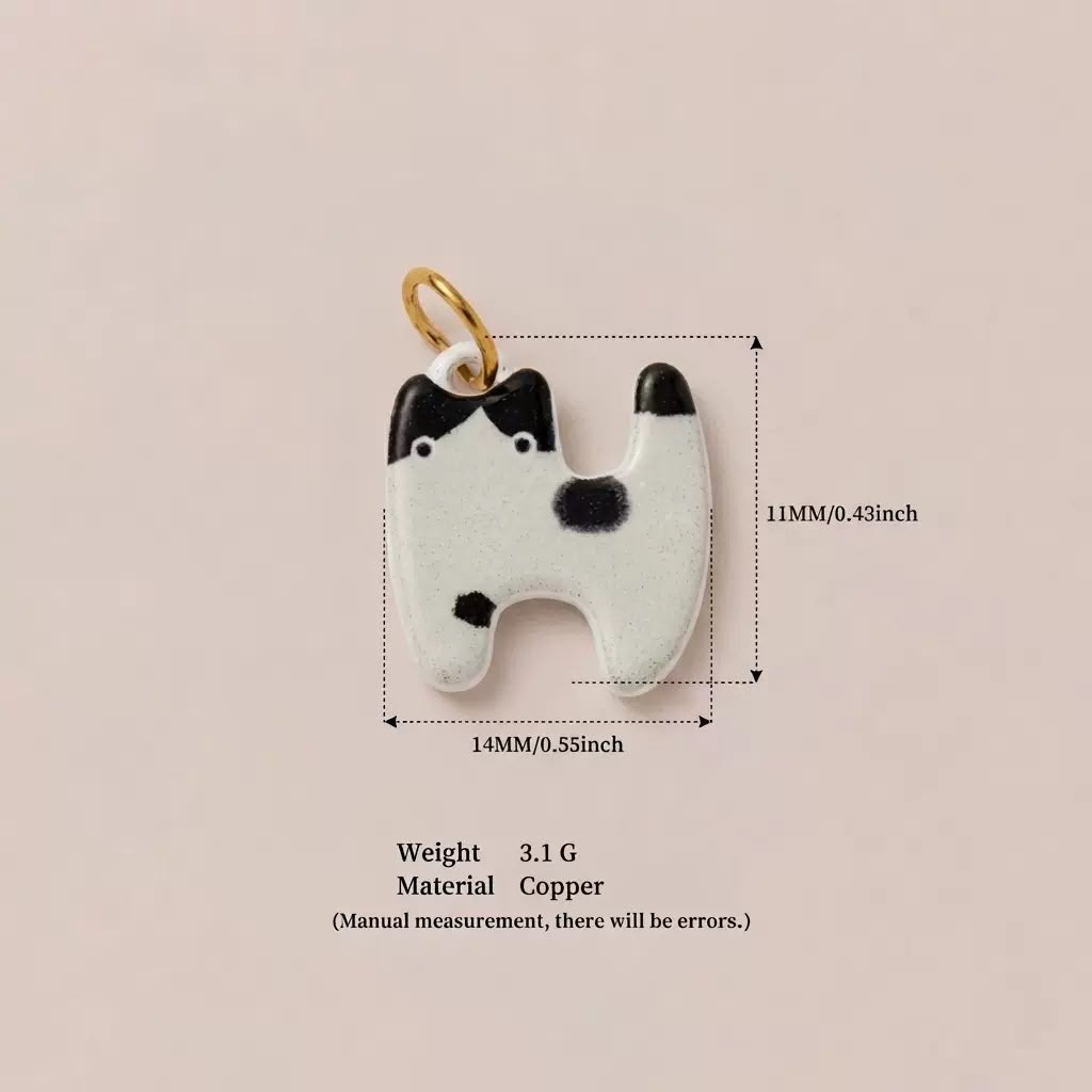 Cute 3D Cat Enamel Charm Pendant | Grey Tabby Calico Orange Cat | DIY Jewelry & Bag Charm Making