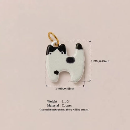 Cute 3D Cat Enamel Charm Pendant | Grey Tabby Calico Orange Cat | DIY Jewelry & Bag Charm Making