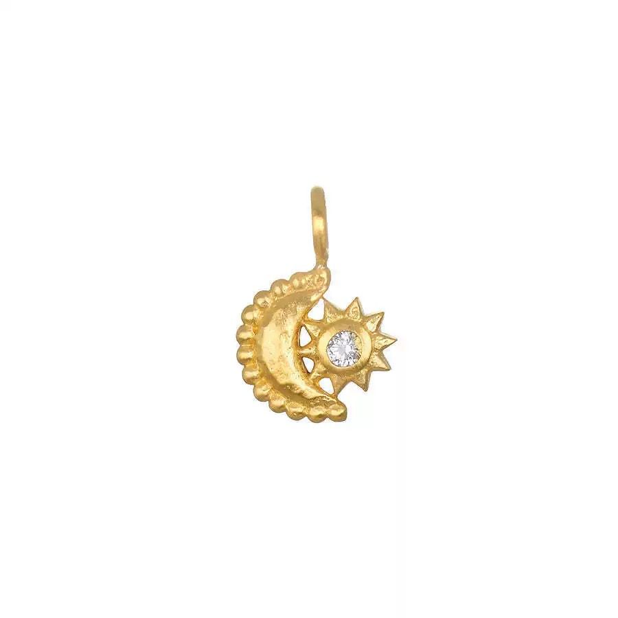 Gold Circle DIY Charm Necklace — Interchangeable Pendants | Original Design