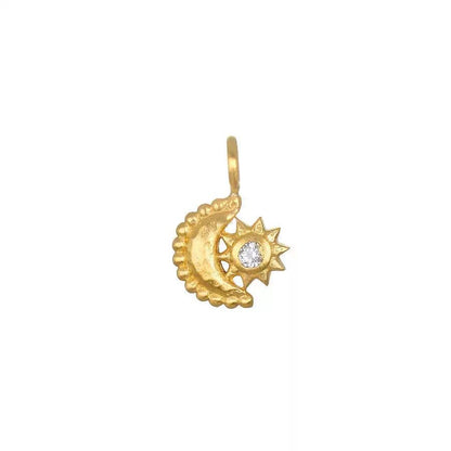 Gold Circle DIY Charm Necklace — Interchangeable Pendants | Original Design