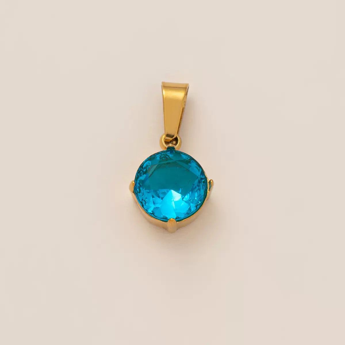 Mix & Match Carabiner Charm Necklace | DIY Gemstone Pendant – 18K Gold Plated