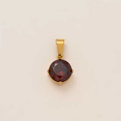 Mix & Match Carabiner Charm Necklace | DIY Gemstone Pendant – 18K Gold Plated