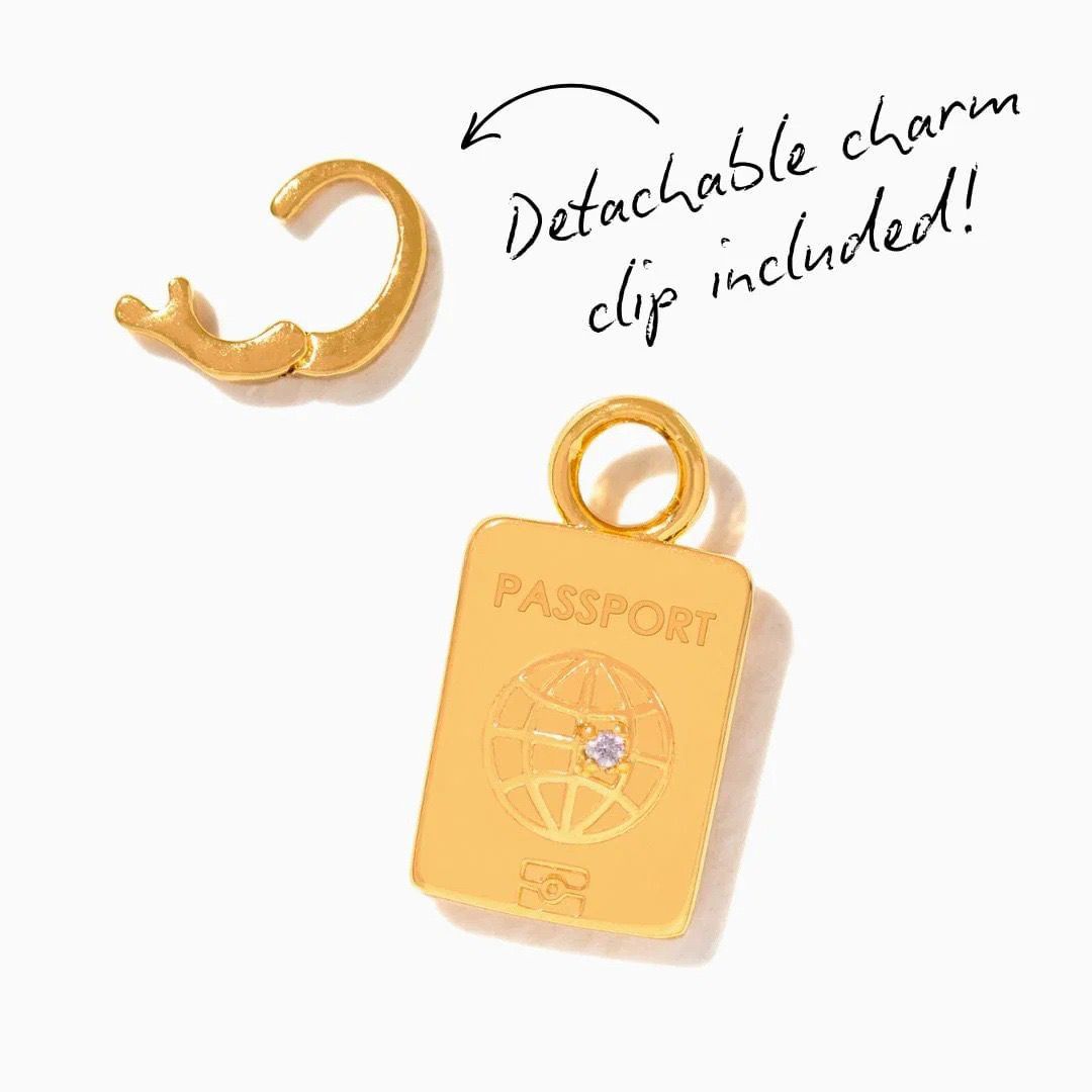 Travel Charm Pendant Set — Suitcase, Airplane & Passport | Original Design
