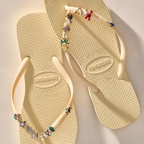 Mosswick | Flip Flop DIY Charms — Summer Beach Enamel & Metal Sandal Decorations